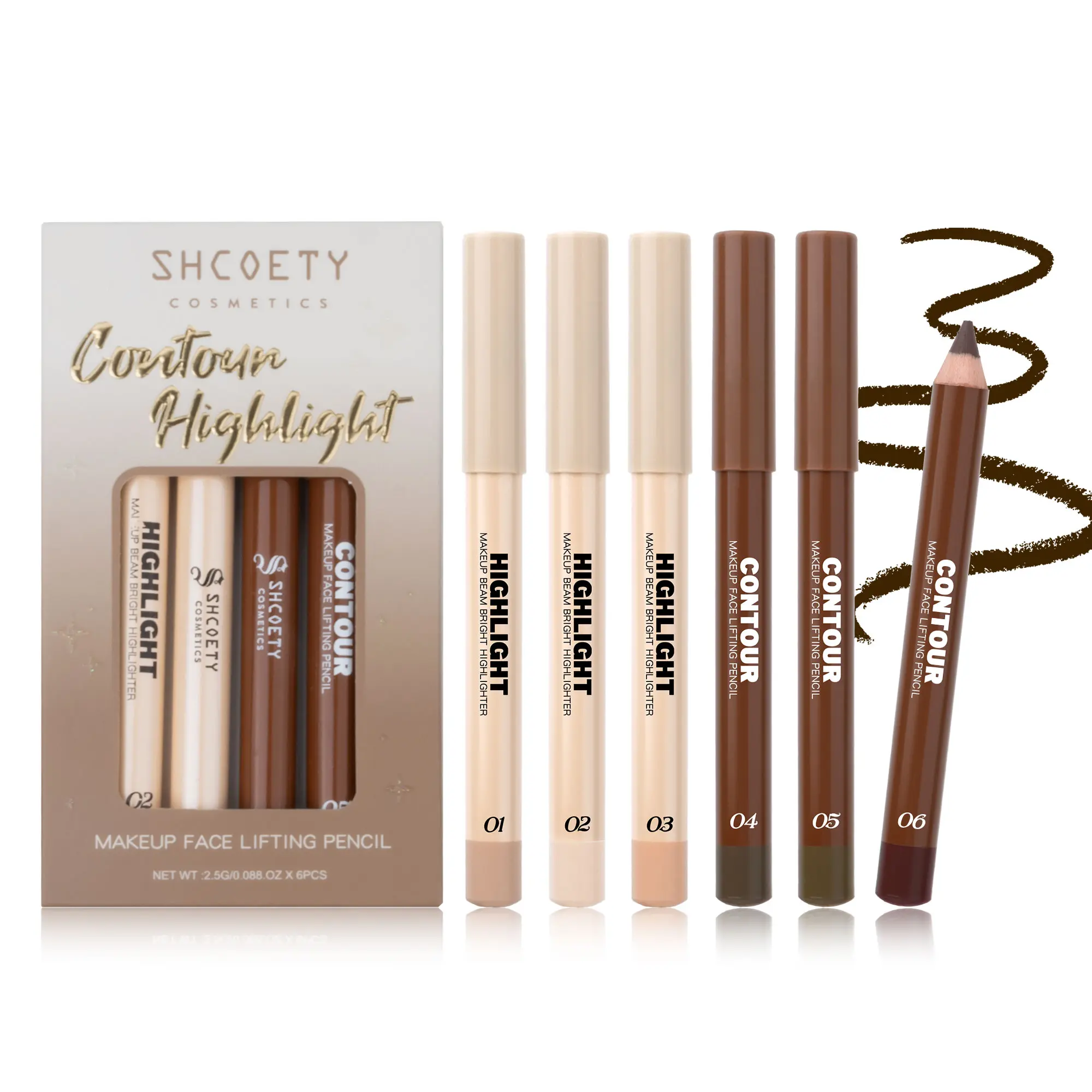 Viral Contour Stick 6-Piece Set! The Ultimate Face Sculpting Hack