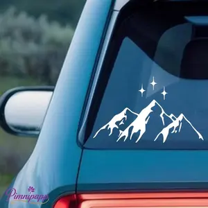 Night Court Mountain Vinyl Decal ACOTAR Throne of Glass Crescent City Booktok Multiple Colors Available Car Window Decal 2x2 3x3 4x4 6x6 8x8 12x12 16x16 20x20 inch Windshield Truck Sticker