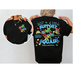 Support Squad Autism T-shirt, Autism Awareness T-shirt, Support Team T-shirt, Autism Teacher T-shirt, Autism Day T-shirt
