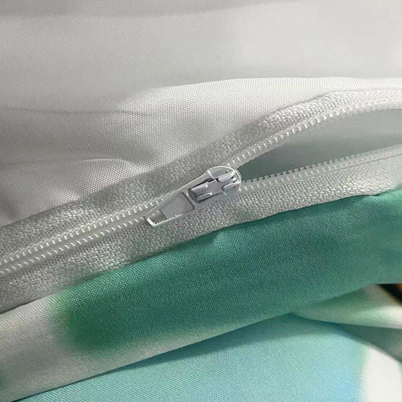 3pcs C-coraline Comic  Theme Bedding Set, Light Base, Vintage Fun Fantasy Dark Style, 1 Fitted Sheet + 2 Pillowcases, Soft