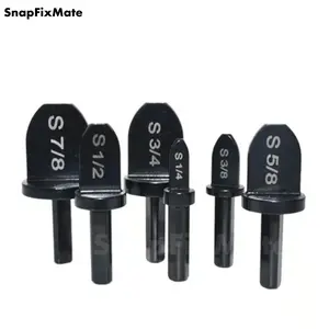 Snapfixmate Swaging Tool Drill Bit Set, 2025 New HVAC Repairing Set Air Conditioner Copper Pipe Reamer, Manual Pipe Swage Tool Drill Bit Soft Copper tubing 1/4''， 3/8''，1/2''， 5/8''，3/4''，7/8'' Bits Set, TikTokShopBlackFriday