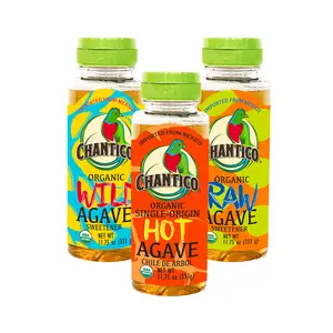 CHANTICO Organic Agave Syrup Variety Pack (Raw Wild Hot Flavors 3 Powder Sachets) Pure Sweetness, No Bees Needed and No After Taste, Low Calories Sugar Substitute