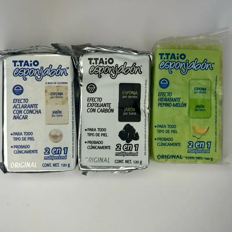Esponjabon T.TAio Conchanacar, carbón, pepino-melón Esponjabon T.TAio Conchanacar, carbón, pepino-melón