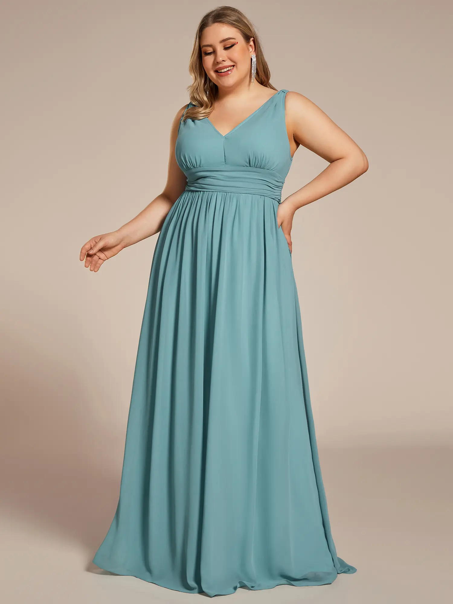 EVER PRETTY dress Sale Pleated Sleeveless V-Neck Chiffon Maxi Dress Evening, Cocktail, Prom, Wedding Guest & Bridesmaid Dress 09016 Womenswear - TikTok Shop EVER PRETTY dress Sale Pleated Sleeveless V-Neck Chiffon Maxi Dress Evening, Cocktail, Prom, Wedding Guest & Bridesmaid Dress 09016 Womenswear - TikTok Shop
