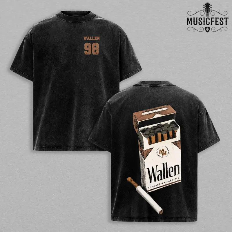washed a pack of cigarettes with clothes morgan wallen oversized tee