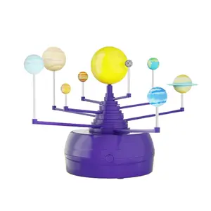 360 Degree Rotating Solar System Model Kit for Kids Ages 4 6 8 10 12 Build Paint and Learn Science Astronomy STEM Educational Toys Craft