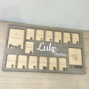 Custom School Years Photo Frame | Graduation Photo Frame | PreK-12 K-12 PK3 PK4 -12 Photo Frame | Grade School Photo Frame