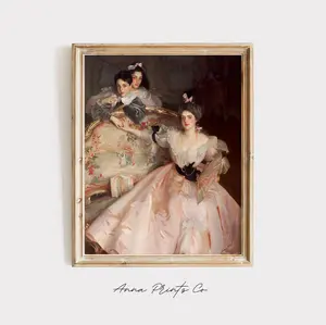 Unframed Vintage Art Print: Mrs Carl Meyer and Her Children | John Singer Sargent (1896) | Museum Quality Giclee Artwork | Antique Aesthetic Home Decor