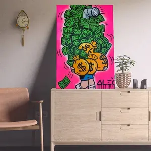 Alec-Monopolys Richie Money Scope Poster Decorative Painting Poster Wall Art Living Room Posters Bedroom Painting Glossy Matte modern artwork unframed canvas poster Photo Ornaments