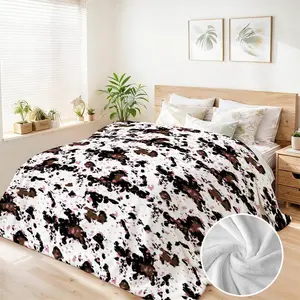 90"x108" Leopard Print Flannel Blanket, Extra Large Soft Animal Pattern Throw, Cozy Bed Cover for Bedroom Living Room, Birthday Gift for Mom Her, Machine Washable Home Decor outdoorfun