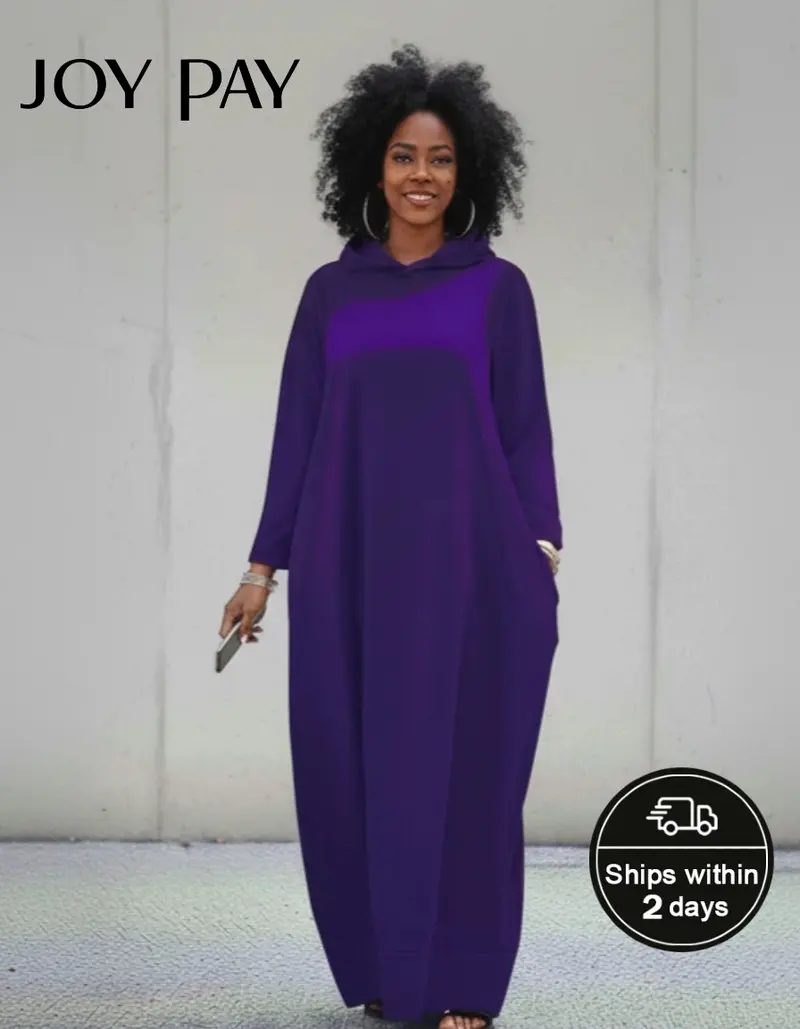 plus size long sleeve hoodie dress - TikTok Shop