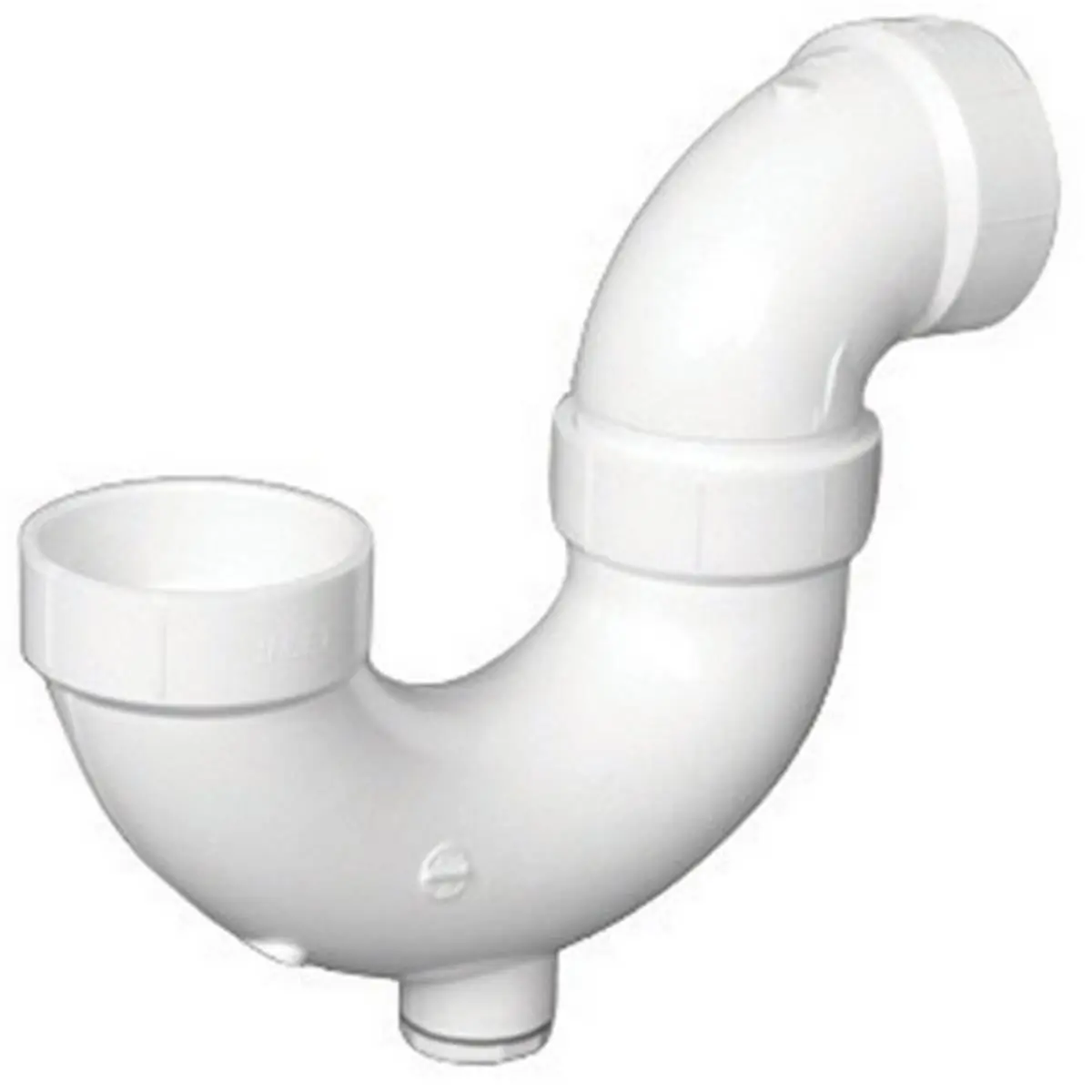 212 MAIN Charlotte 1.5 in. Schedule 40 PVC P-Trap with Clean Out, Hub x Hub Ends, Plumbing Accessories for Boating