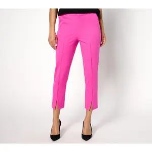Isaac Mizrahi Live! Regular 24/7 Stretch Slim-Leg Crop Pants
