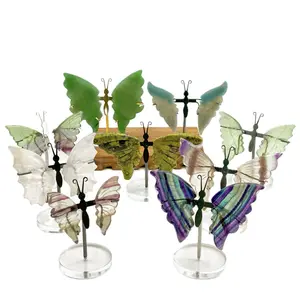 Small Nature Crystal Butterfly Wing,Mix materials,
