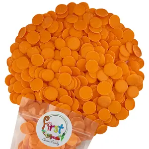 ORANGE COLOR CHOCOLATE MELTING WAFERS 1 LB BAG ORANGE COLOR CHOCOLATE MELTING WAFERS 1 LB BAG