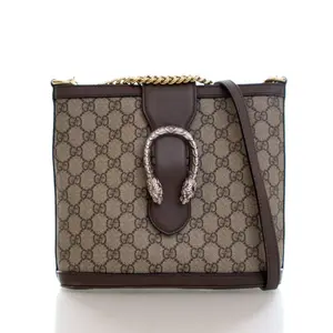 Pre-owned Supreme Coated Canvas Shoulder Bags Gucci GG Supreme Dionysus Bucket Bag