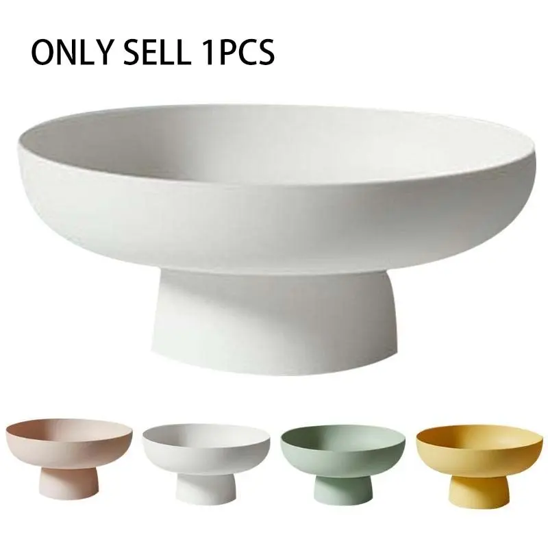 1pc Fruit Dish Round Drain Drainage Holes Fruit Basket Modern Style Organiser Organizing Container for Kitchen Counter Table Centerpiece Decorative Home Decor Round Fruit Tray Fruit Storage Decorative Storage Organizers Decorative Baskets