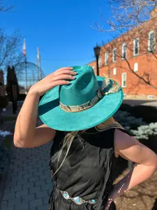 Bullhide Choices Turquoise Western Fashion Cowgirl Hat 0851TU