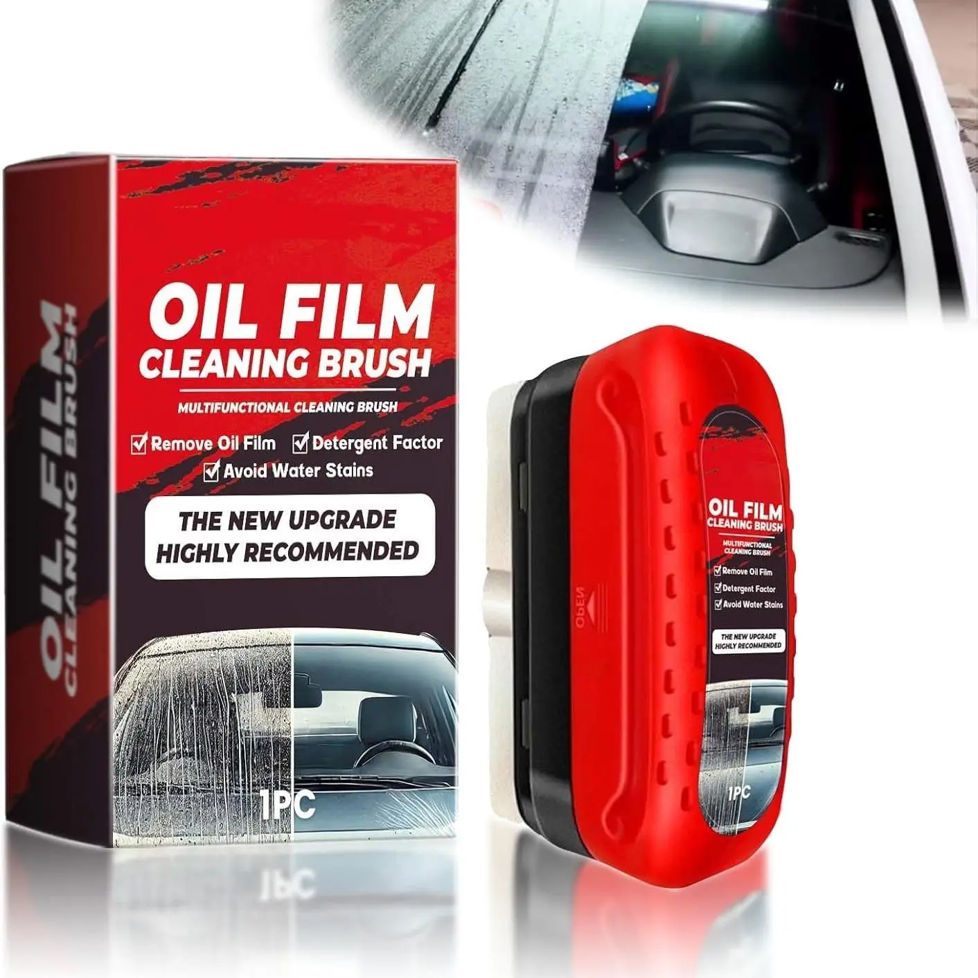 Oil Film Cleaner, Multifunctional Car Windshield Cleaning Agent, Automotive Cleaning Tool, Professional Automotive Wash Accessoriesx Degreaser