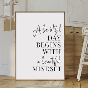 Inspirational Wall Art for Women, Motivational Office Decor, Female Life Quotes, Simple Style Minimalist Unframed Print, Modern Office Decoration, Modern Minimalist Design, Artwork