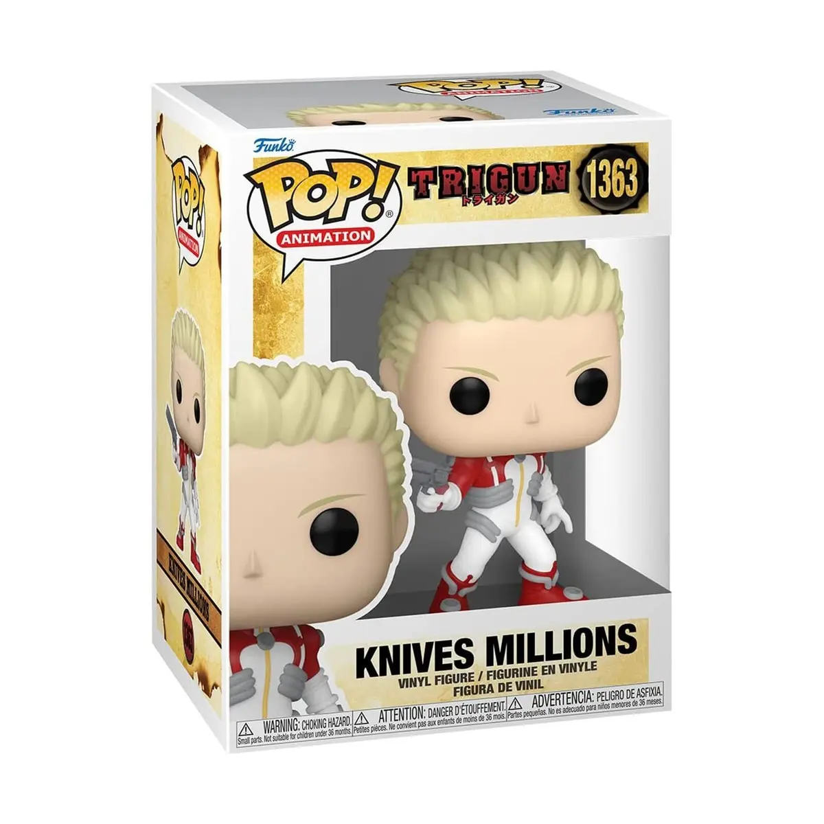 Funko Pop Vinyl Figure Trigun Knives Millions 1363
