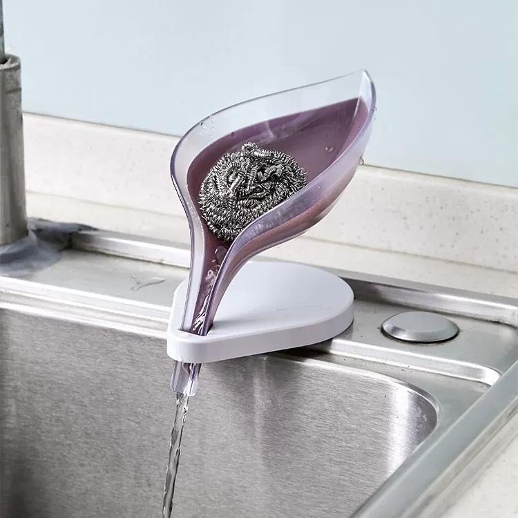 Soap Holder Sink Sponge Drain Box Creative Suction Cup