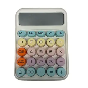 Calculator with 12-bit Large Button Display Easy to Use Automatic Off Desktop for Home Office School Springtok Stick Battery Solar Powered