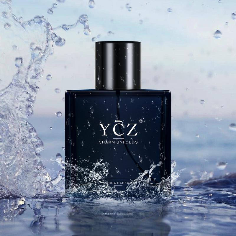 YCZ Midnight Gentleman Eau de Parfum for Men 50ml Lasting Oriental Woody Scented Cologne with Vanilla Orchid Sandalwood Notes Marine Perfume Edp Fragrance Matte Box