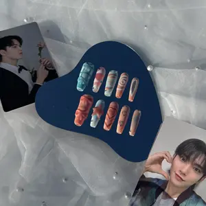 RosePop | SEVENTEEN-Inspired Press-On Nails (Basic Coffin)