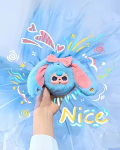 QIQI-Plush Mirror Box  Bunny Plush Dolls，Soft Furry Collectibles，Stuffed Animal