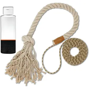 HempScent Rope for Deer Hunting – Effective Whitetail Attractant & Lure – Easy to Set Up Mock Scrape Kit with 4 oz AllSeason Scent - Buck or Doe Urine, Estrus Dripper Alternative (Single-Setup)
