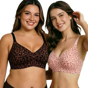 VRCOMFY Women's wireless comfortable push-up jelly bra Wireless Seamless Full Coverage Bra Everyday Tshirt Bra Natural Lift bra