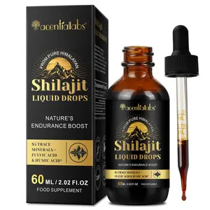 Acentiallabs Liquid Agent 60ML, 85 Trace Minerals, Elemental Liquid Mineral, Combined with Humic Acid Lignosulfonic Acid, Boosts Health Energy