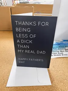 Step-Dad Fathers Day Card - Perfect Gift for Step-Dads, Funny gift, Ideal for Expressing Gratitude and Love, Celebrate Together