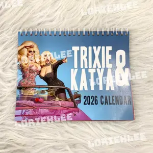 Trixie and Katya 2026 Calendar, Movie Fan Gift, Funny Comedy Duo Decor, Retro Pop Plans Calendar Gifts