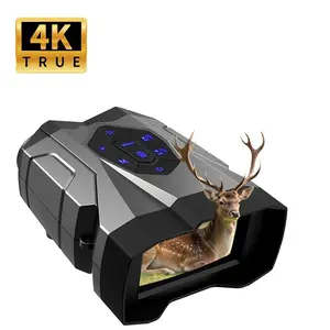 New 4K Infrared Night Vision Telescopic Binoculars, 16x Digital Zoom, 3-inch HD Display, Compass, Ideal for Outdoor Camping Hunting Bird Watching, Outdoor Ready