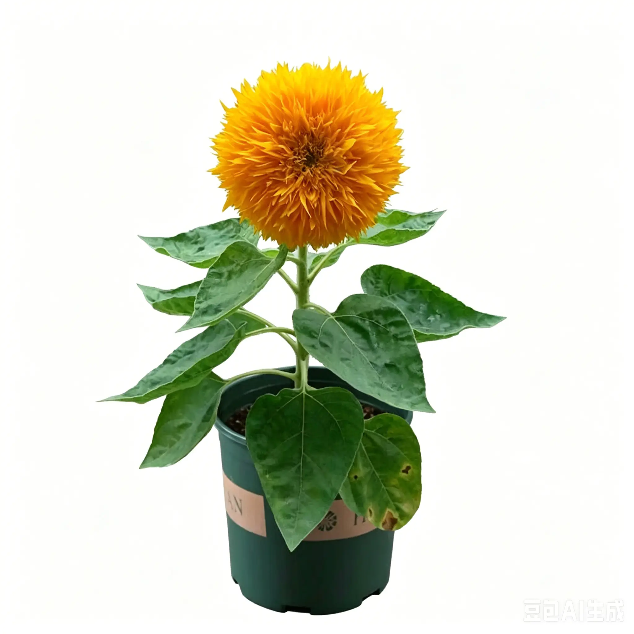 Dwarf Teddy Bear Sunflower Seeds - Plant Seed Varieties (Approx 30 Seeds), Low Maintenance, Easy to Grow, Fluffy Blooms, Fits in Garden Beds, Mix in Compost, for Courtyard Displays, Home Improvement & Garden Supplies