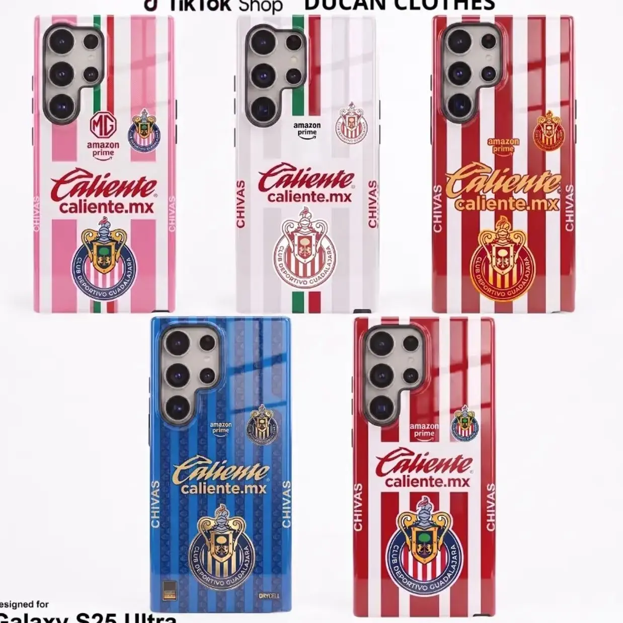 Chivas Phone Case 26-27 Jersey Style Phone Cover, Soccer Fan Case, Shockproof Slim Protective Case for SSg galaxy S