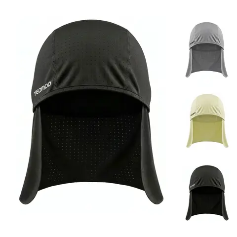 Yeomoo Unisex Quick Dry Cap - Cooling, Breathable Mesh Head Wrap with Neck Flap, Sun Protection, Universal-Fit Face Cover, Outdoor Wear for Work, One Size Sports & Outdoor Accessory