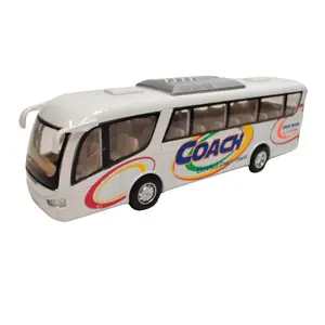 KINSMART 7-Inch Coach Bus Die Cast Toy Car - Realistic Design & Interactive Features - Pull Back & Go Action - Perfect Gift for Kids Aged 4+