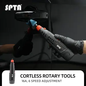 SPTA CP202 Cordless Rotary Tools Lightweight 6-Level Speed Setting For spot Part Polishing, Detail Polishing