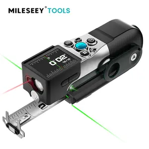 【FathersDayGift】MILESEEY XTAPE1 Digital Tape Measure - Professional 330Ft Laser Measuring Tool with 12Ft Tape, Instant Digital Display, P2P, App Sync, Replaceable Blade Module, Portable Hardware