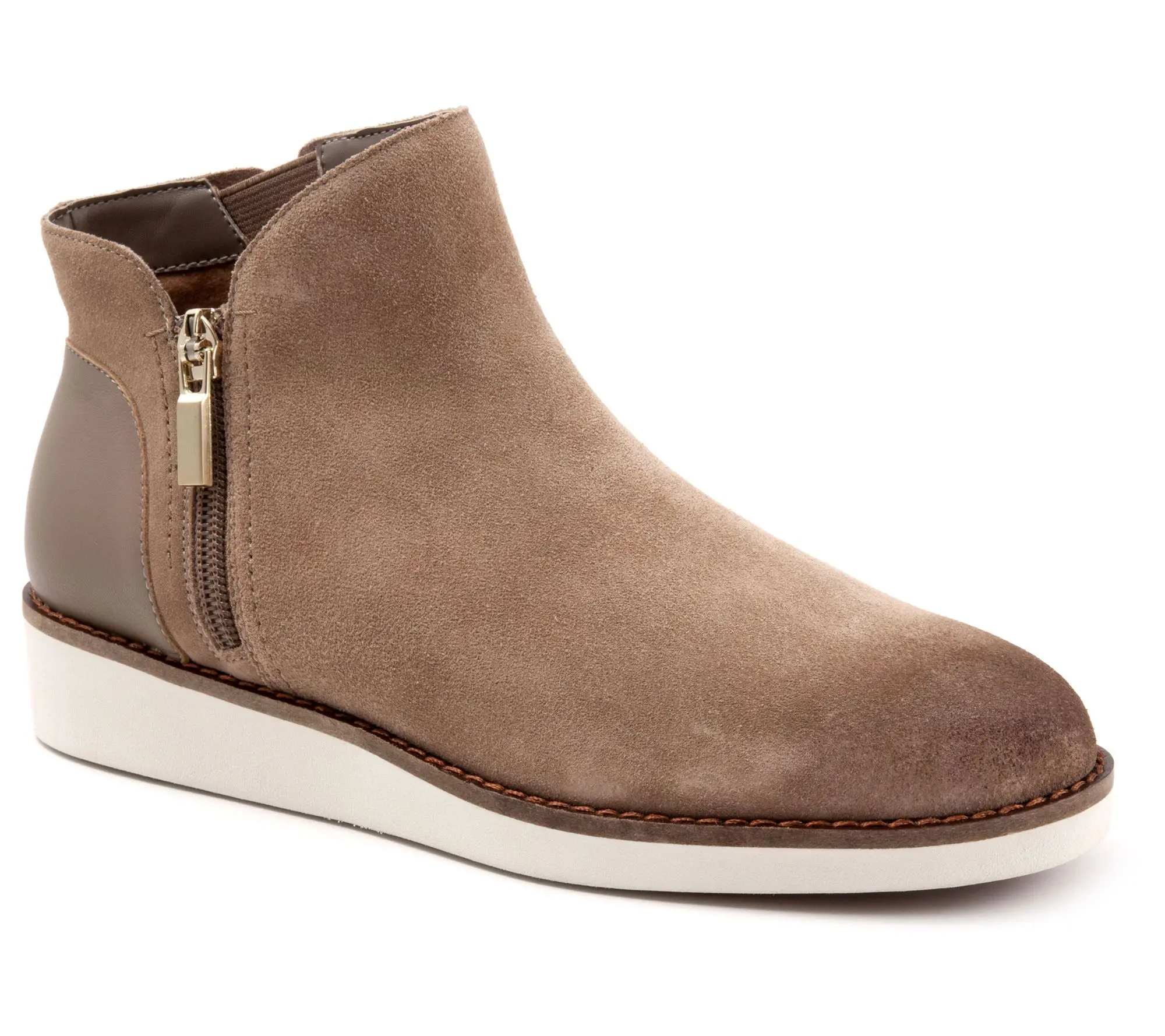 Softwalk Wesley Side Zip Leather Ankle Boot