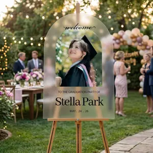 Acrylic Photo Graduation Sign