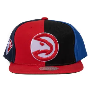 Mitchell & Ness Red/Multi NBA Atlanta Hawks What The? Snapback