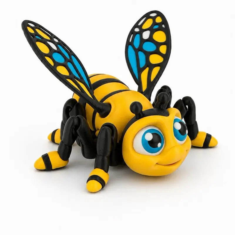 Articulated Bee – 3D Printed Fidget & Collectible