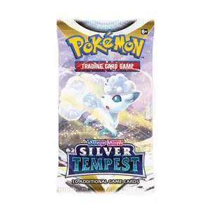 Pokémon Sword & Shield Silver Tempest Booster Pack (1) with 10 Cards and Energy or VSTAR Marker
