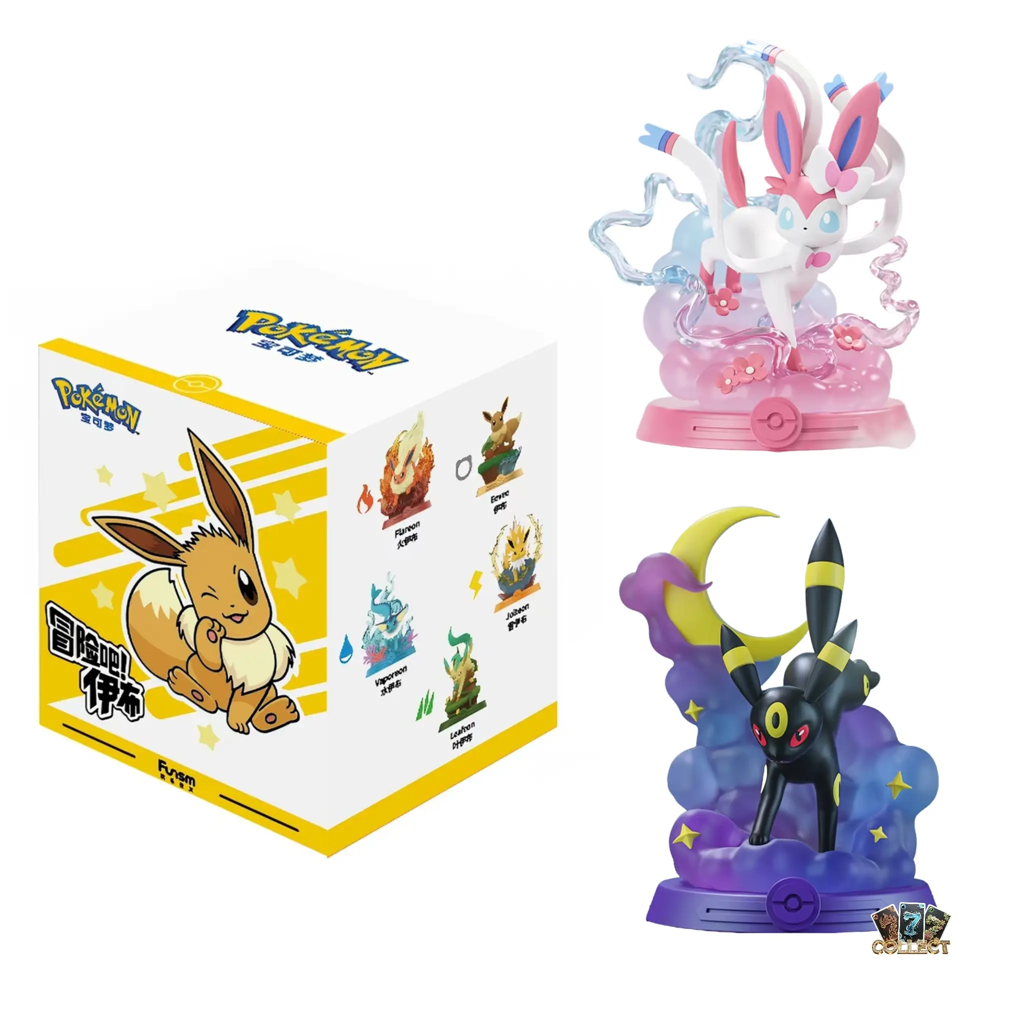 Pokémon Funism Eevee Adventure Eeveelutions Elemental Series Blind Box Figures