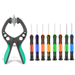 TechPro 20-in-1 Mobile Phone Screen Opening Repair Tools Kit with Precision Screwdrivers & Safe Pry Tools for iPhone iPad Android Smartphones & More