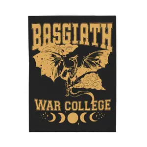 Fourth Wing Blanket The Empyrean Blanket Basgiath War College Blanket Dragon Rider Blanket Fourth Wing Merch Rebecca Yarros Blanket